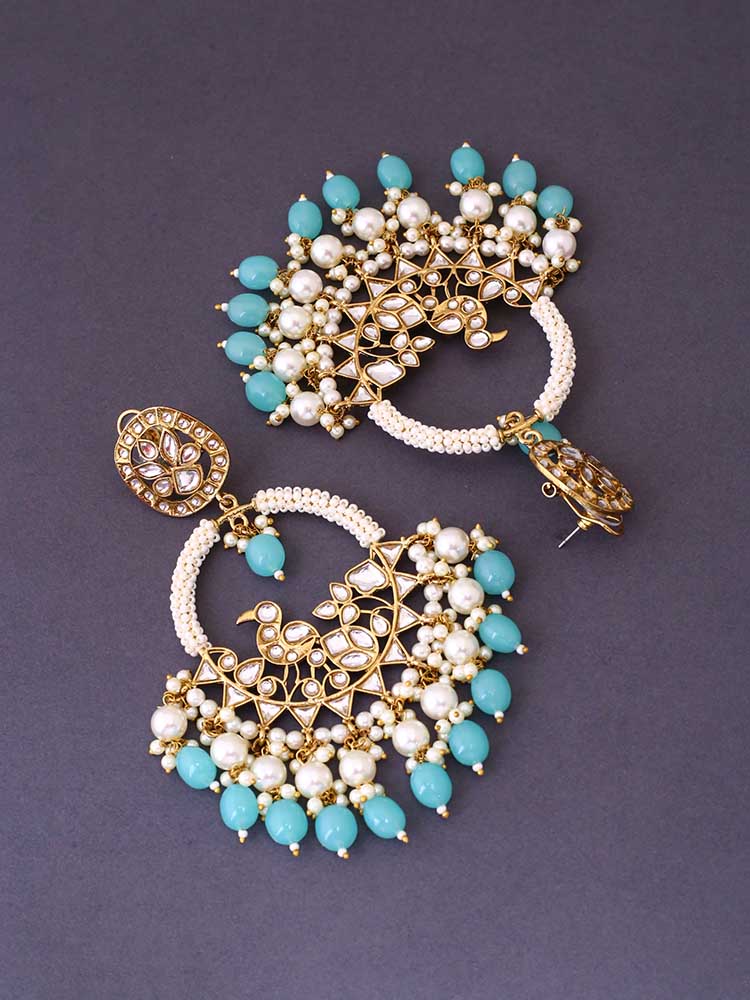 Turquoise Nishi chandbalis - Image 4