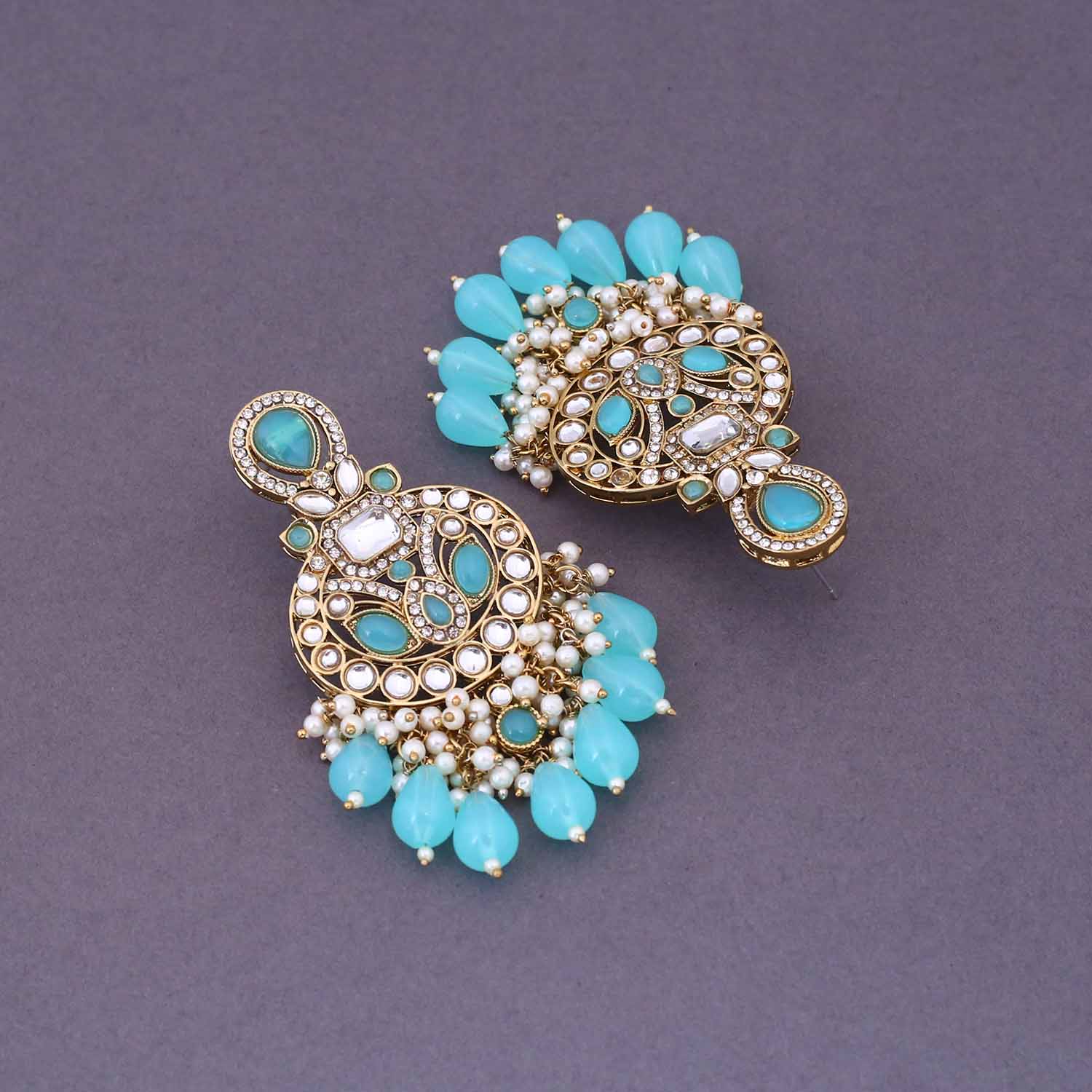 Turquoise Nitaara Chandbalis - Image 4