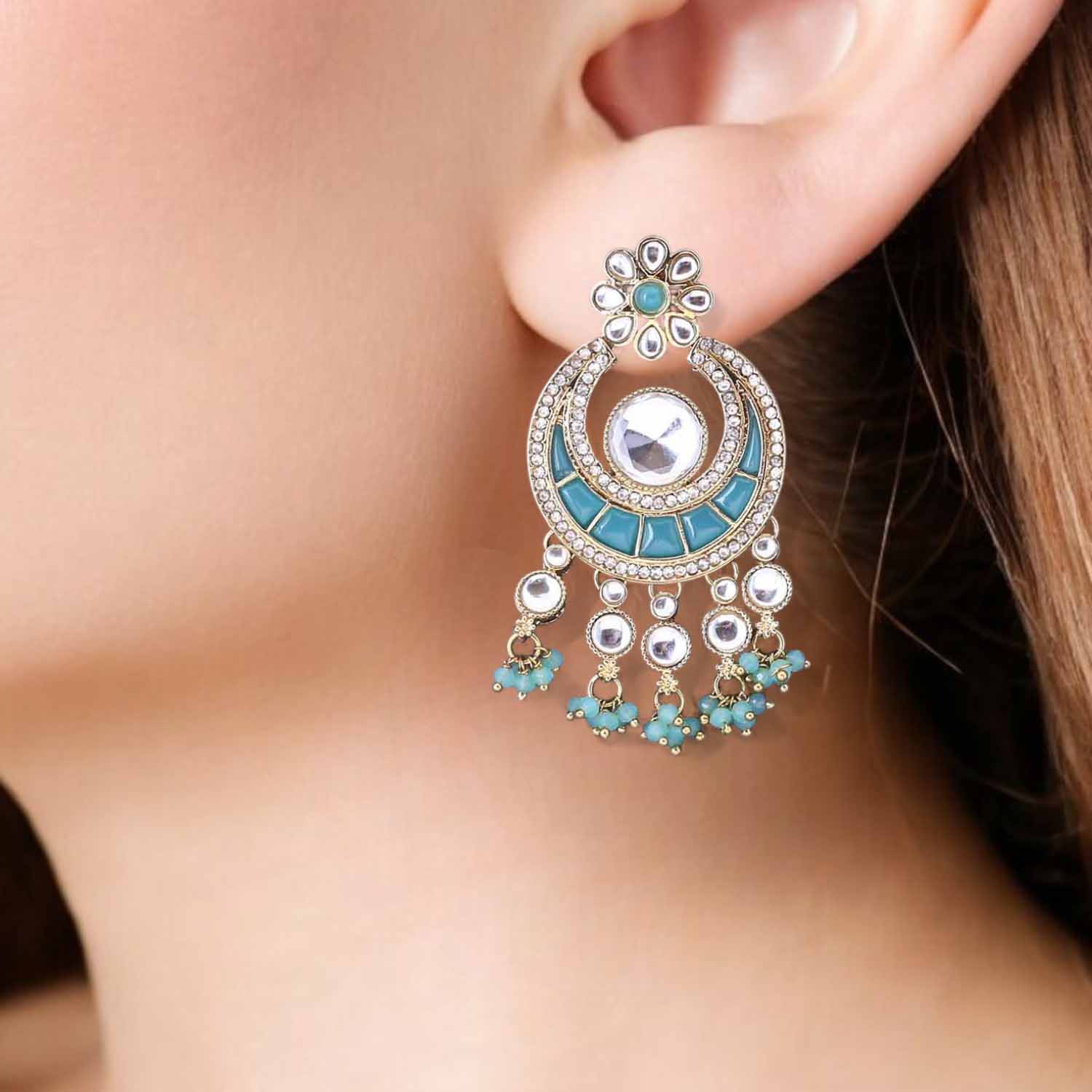 Turquoise Nitaia Chandbalis - Image 2