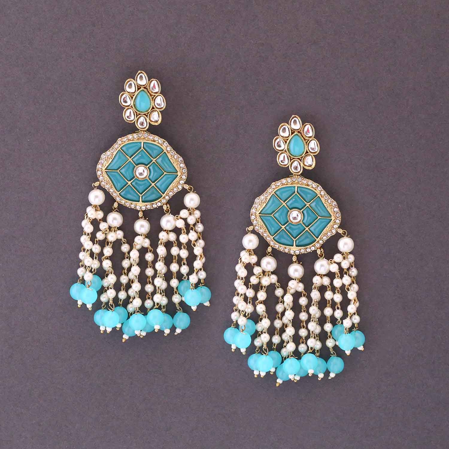 Turquoise Radhima Tassels - Image 3