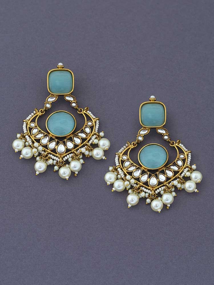 Turquoise Saartha Chandbalis - Image 2