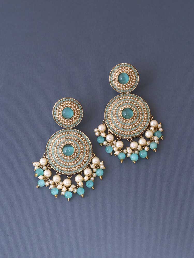 Turquoise Samruddhi Danglers - Image 3