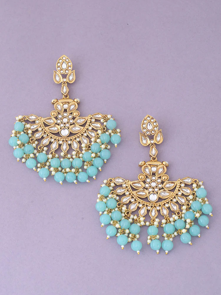 Turquoise Sreeja Chaandbalis - Image 2