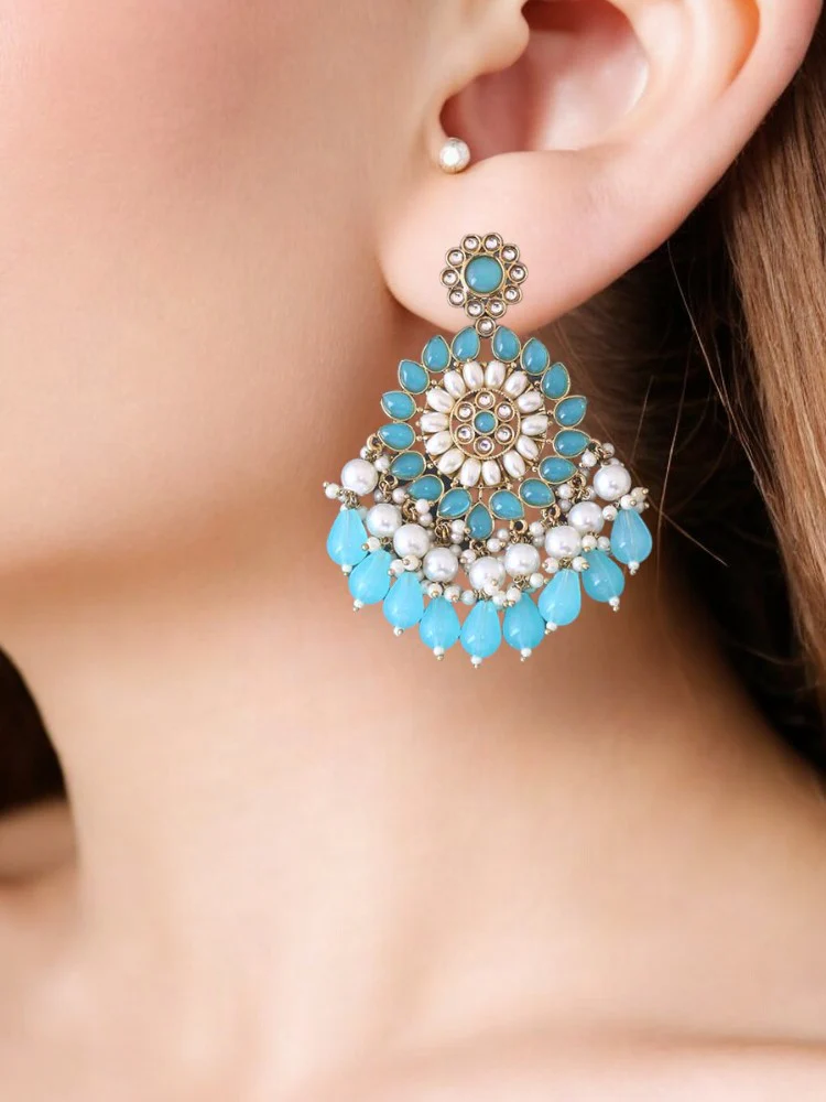Turquoise Triguna Chaandbalis - Image 2