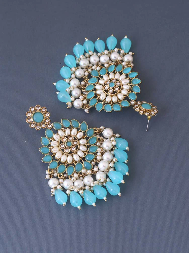 Turquoise Triguna Chaandbalis - Image 4
