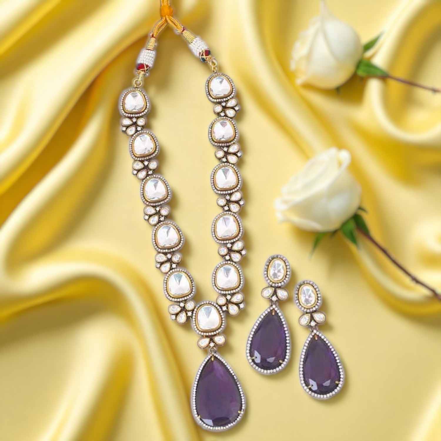 Purple Clarissa Jewellery Set