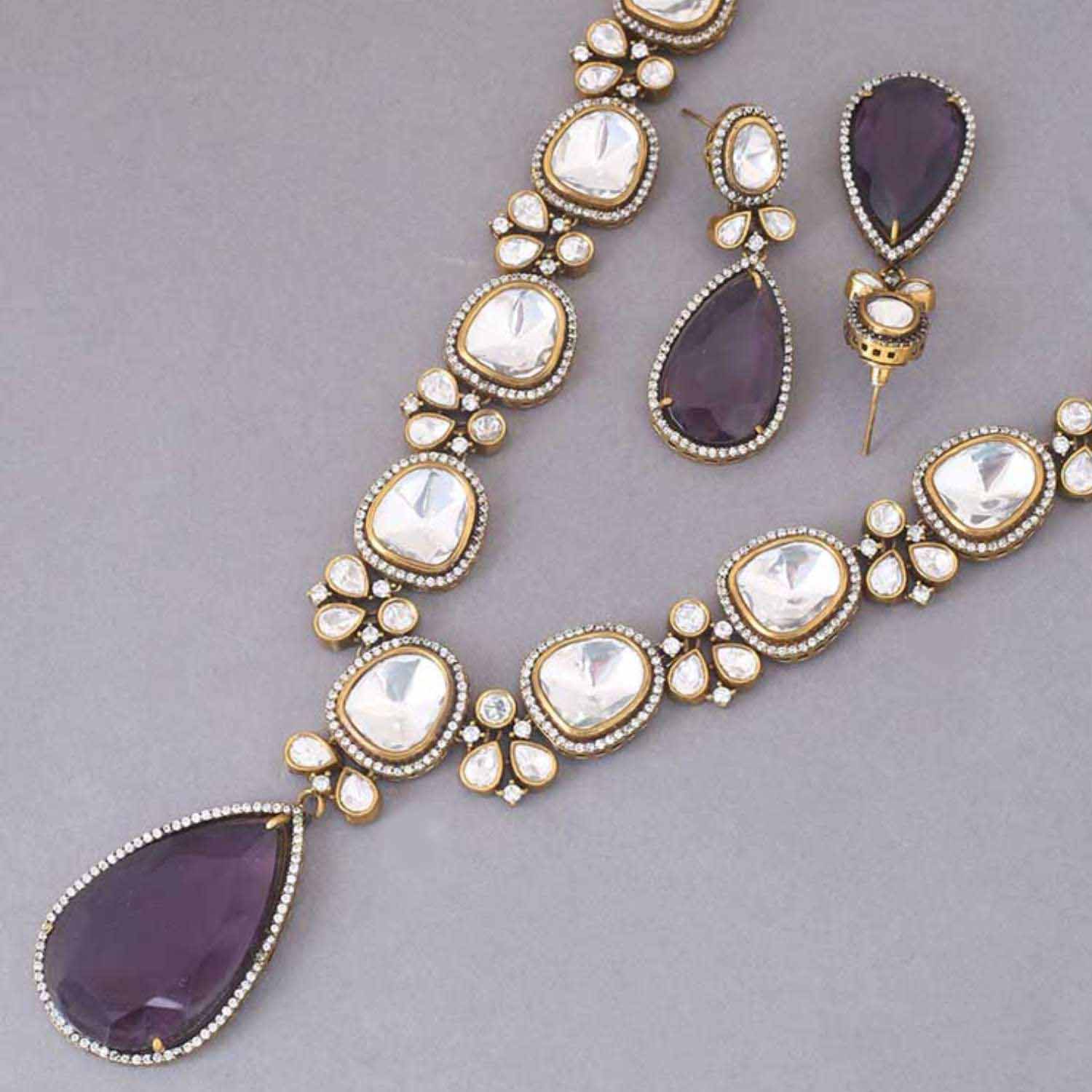 Purple Clarissa Jewellery Set - Image 4