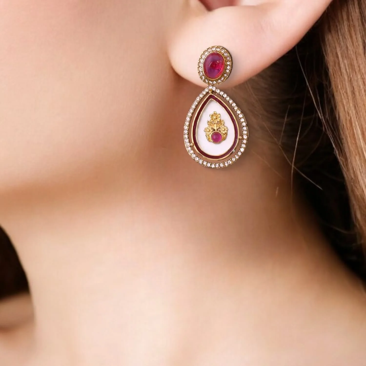 Wine Pritika Danglers - Image 2