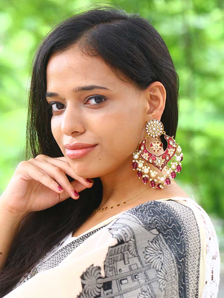 Wine Roohi Chandbalis - EOSS - Image 2