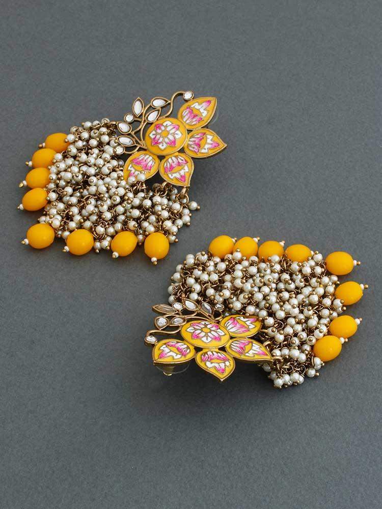 Mustard Chakrika Danglers - Image 4